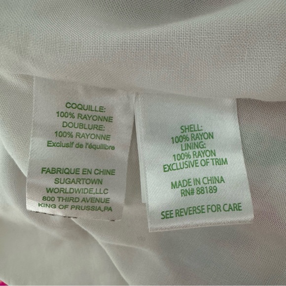 Lilly Pulitzer Kinley Pink Blue Halter Sleeveless Eyelet Fit & Flare Sundress - Picture 14 of 14